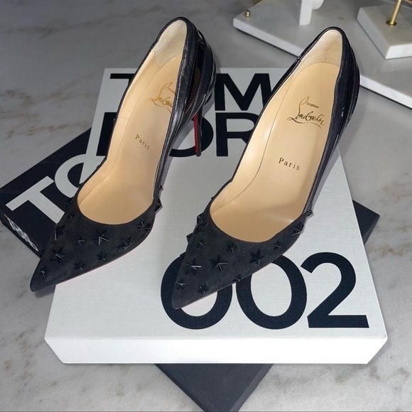 Christian Louboutin Wonder Pump 100 VV Nappa Leather Shiny Patent in Black - Picture 8 of 12